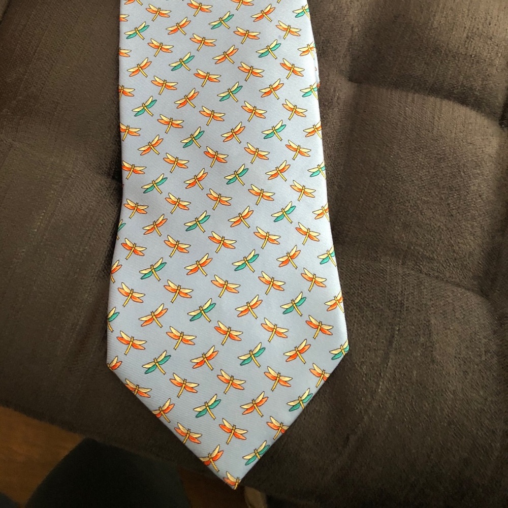 Sky blue firefly Brooks Brother tie